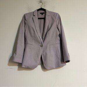 Ann Taylor Lavender Single Button Blazer Size 8 Petite Office Work Spring